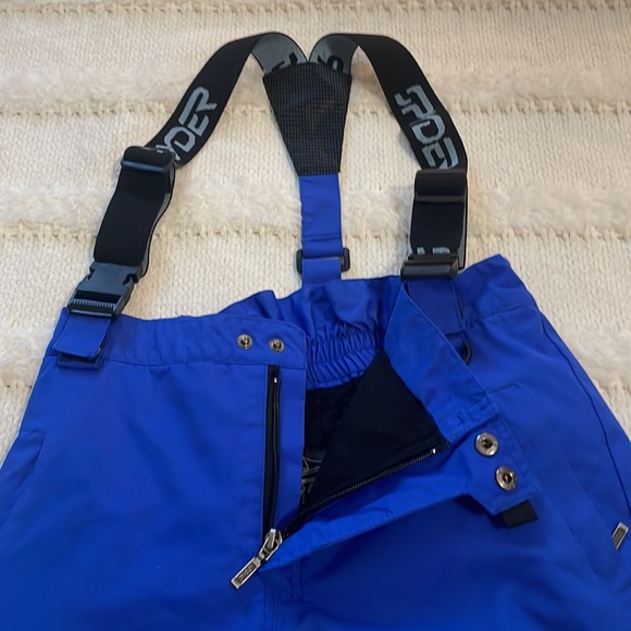 Spyder snow pants snowboard ski blue removable suspenders insulated boy size XXL - Picture 4 of 16